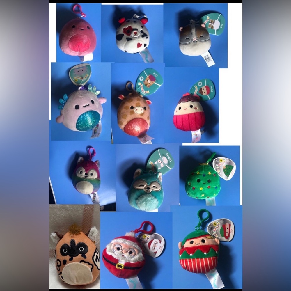 Squishmallow bundle of 12 clips